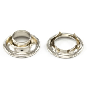 Thumbnail Image for DOT Rolled Rim Grommet with Spur Washer #1 Nickel 13/32" 1-gr