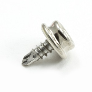 Thumbnail Image for DOT Durable Screw Stud 93-X8-103025-1A 7/16" Nickel Plated Brass / #10 Stainless Steel Tek Screw 100-pk