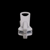 Thumbnail Image for YKK® VISLON® #8 Metal Sliders #8VFDXL AutoLok Long Double Pull Tab White 3