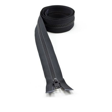Image for YKK VISLON #5 Separating Zipper Automatic Lock Short Single Pull Metal Slider 36