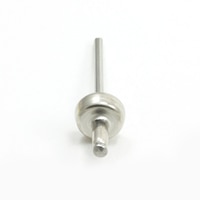 Thumbnail Image for DOT Durable Blind Rivet Stud #93-X8-10314-1A Nickel Plated Brass/ Stainless Steel Mandrel 100-pk 2