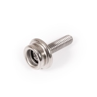 Thumbnail Image for DOT Durable Screw Stud 93-X8-107047-1A 5/8" Nickel Plated Brass / #10 Stainless Steel Screw 100-pk