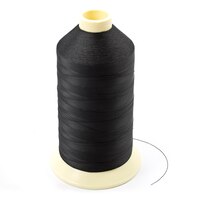 Thumbnail Image for Coats Ultra Dee Polyester Thread Soft Non Bonded Gral Anti-Static Finish Size 69 #24 Black 16-oz 1