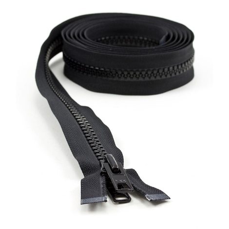 Image for YKK® VISLON® #10 Separating Zipper Automatic Lock Short Double Pull Metal Slider #VFUVOL-107 DX E 90