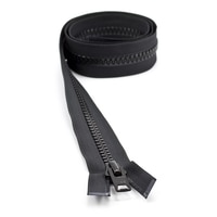 Thumbnail Image for YKK VISLON #10 Separating Zipper Automatic Lock Short Single Pull Metal Slider 42