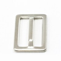 Thumbnail Image for Adjuster Buckle #100 Nickle Plated Brass Single Bar 1