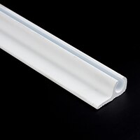 Thumbnail Image for PVC Track #1445 90 Degree 18'  White with Flange 1