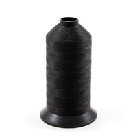 Thumbnail Image for Coats Polymatic Bonded Polyester Monocord Dacron Thread Size 92 (FF) Black 16-oz