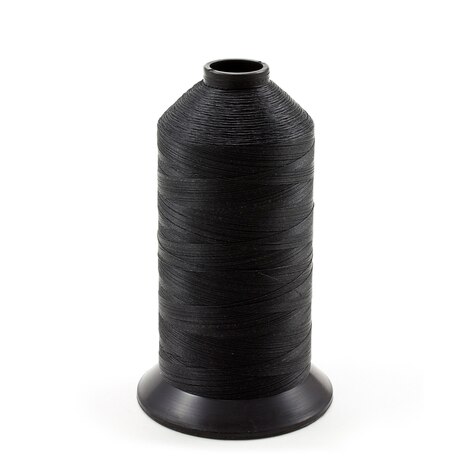 Image for Coats Polymatic Bonded Monocord Dacron Thread Size FF Black 16-oz