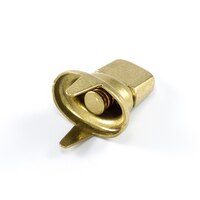 Thumbnail Image for DOT Common Sense Turn Button Double Prong 91-XB-78332-2E Bright Brass 1000-pk (SPO) 4