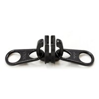 Thumbnail Image for YKK® VISLON® #10 Metal Sliders #10VFDFWW Non-Locking Short Double Pull Tab Black 2