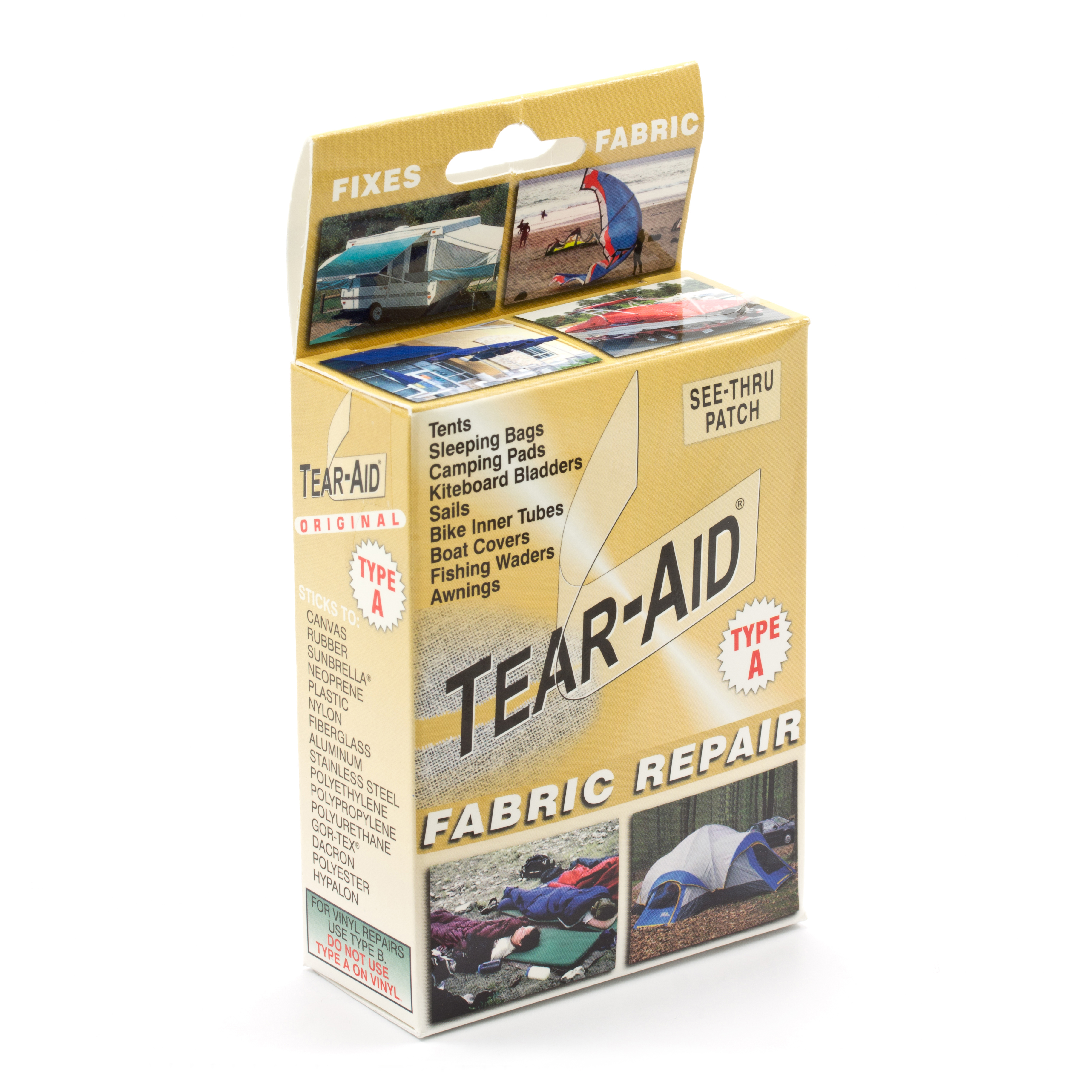 Tear Aid Retail Patch Kit Fabric Type A 20 Pack With Display Trivantage