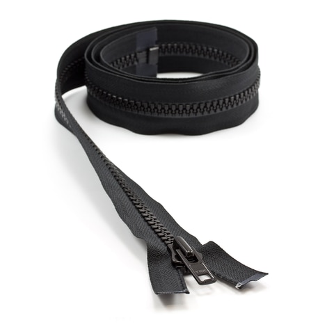 Image for YKK® VISLON® #8 Separating Zipper Automatic Lock Short Single Pull Metal Slider #VFUVOL-86 DA E 48