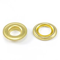 Thumbnail Image for DOT Self-Piercing Grommet with Grip Tooth Washer #3 Brass 7/16