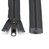 Thumbnail Image for YKK® VISLON® #8 Separating Zipper Automatic Lock Long Double Pull Metal Slider #VFUVOL-87 DXL E 22