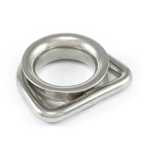 Thumbnail Image for SolaMesh Dee Ring Thimble Stainless Steel Type 316 8mm x 50mm (5/16" X 2")