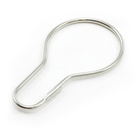 Thumbnail Image for Shower Bath Curtain Loop #30570 1" Nickel Plated Steel