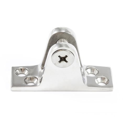 Image for Deck Hinge Straight With Phillips Screw High Profile 4 Hole Base #88320-3 Stainless Steel Type 316