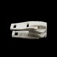 Thumbnail Image for YKK® VISLON® #10 Plastic Sliders #10VFTW Non-Locking Short Double Pull Tab White 3