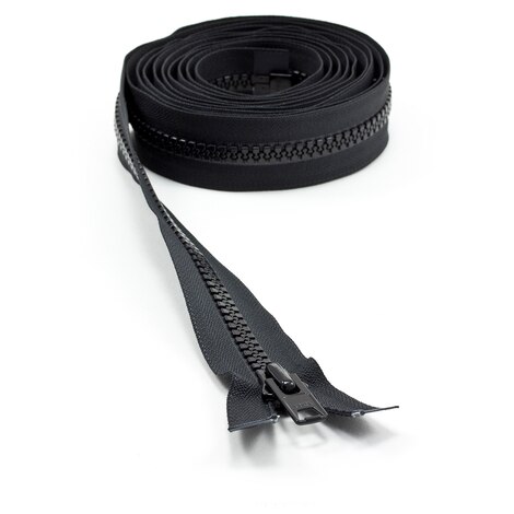 Image for YKK® VISLON® #10 Separating Zipper Automatic Lock Short Single Pull Metal Slider #VFUVOL-106 DA E 120