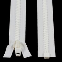 Thumbnail Image for YKK VISLON #10 Separating Zipper Automatic Lock Short Single Pull Plastic Slider #VFUL106 TA 60
