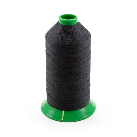 Image for A&E Poly Nu Bond Twisted Non-Wick Polyester Thread Size 138 #4608 Black 16-oz