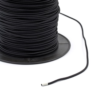Thumbnail Image for Synthetic Shock Cord With Polyester Jacket 1/8" x 500' Black (ED)