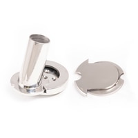 Thumbnail Image for Carbiepole 1.5 Inch Separating Mounting Base and Matching Cover Plate Stainless Steel for 1.5