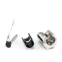 Thumbnail Image for Deck Hinge Concave Ball Socket with Pin and Lanyard #F13-0242/244BN Stainless Steel Type 316 4