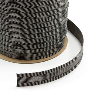 Thumbnail Image for Sunbrella Marine Binding  Bias Cut 1" x 100-yd 4607 Charcoal Tweed