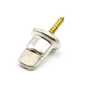 Thumbnail Image for DOT Common Sense Turn Button Double Height Screw Stud #91-XB-783257-1A 5/8" Nickel Plated Brass 100-pk