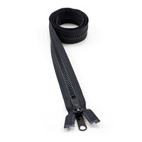 Thumbnail Image for YKK® VISLON® #8 Separating Zipper Automatic Lock Long Double Pull Metal Slider #VFUVOL-87 DXL E 36