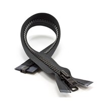 Thumbnail Image for YKK VISLON #10 Separating Zipper Automatic Lock Short Double Pull Metal Slider 16