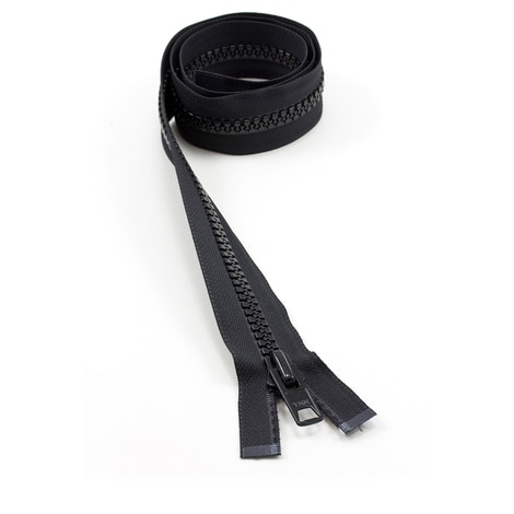Image for YKK VISLON #10 Separating Zipper Automatic Lock Short Single Pull Metal Slider 36