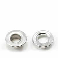 Thumbnail Image for Self-Piercing Rolled Rim Grommet with Spur Washer #2 Stainless Steel 3/8