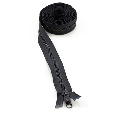 Image for YKK VISLON #8 Separating Zipper Automatic Lock Long Double Pull Metal Slider 84