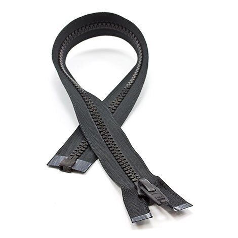 Image for YKK® VISLON® #10 Separating Zipper Automatic Lock Short Single Pull Plastic Slider #VFUL106 TA 24