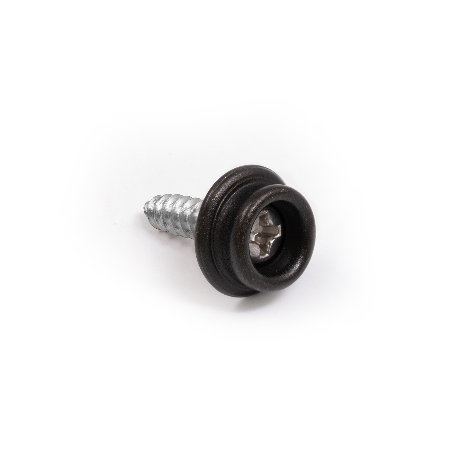 14K White Gold Black Diamond Screw Back Stud Earrings 41002057