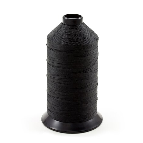 Image for A&E SunStop Twisted Non-Wick Polyester Thread Size T135 #66501 Black 16-oz