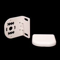 Thumbnail Image for Solair Vertical Curtain Wall Bracket 9KSU White with White Plastic Cover (1 Each is 1 End Bracket ) 6