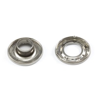 Thumbnail Image for DOT Rolled Rim Self-Piercing Grommet with Spur Washer #2 Stainless Steel 3/8" 1-gr