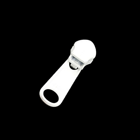 Image for YKK® ZIPLON® Metal Sliders #5CNDFL Non-Locking Long Single Pull Tab White