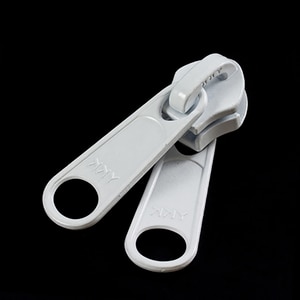 Thumbnail Image for YKK ZIPLON Metal Sliders #10CFDWL Non-Locking Long Double Pull Tab White
