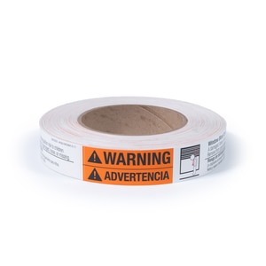 Thumbnail Image for Rollease® Bottom Rail Label (Tension Devices Only) Roll of 250 Each