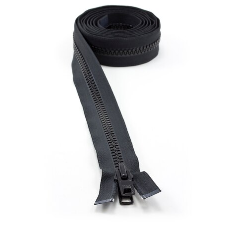 Image for YKK® VISLON® #10 Separating Zipper Automatic Lock Short Double Pull Metal Slider #VFUVOL-107 DX E 84