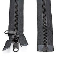 Thumbnail Image for YKK VISLON #8 Separating Zipper Non-Locking Double Pull Metal Slider 72
