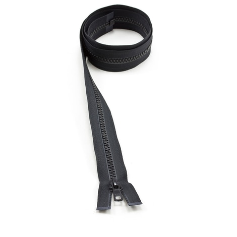Image for YKK VISLON #5 Separating Zipper Automatic Lock Short Single Pull Metal Slider 42