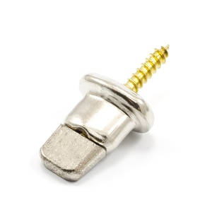 Thumbnail Image for DOT Common Sense Turn Button Double Height Screw Stud #91-XB-783257-2A 5/8" Nickel Plated Brass 1000-pk