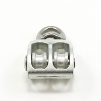 Thumbnail Image for Pulley Swivel Eye Double Sheave #11A Aluminum Die-Cast 3/16