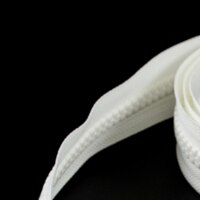 Thumbnail Image for YKK VISLON #10 Separating Zipper Automatic Lock Double Pull Plastic Slider 66" White